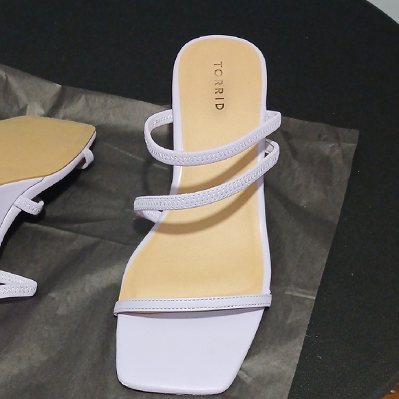 Torrid Light Purple Strappy Wedges - Picture 5 of 8